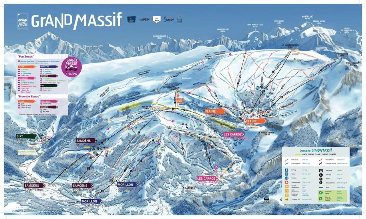 Red Apple Carroz Duplex De Charme Wifi Parking Balcon Tv Ski-Bus Les Carroz d'Araches Eksteriør bilde
